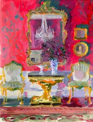 Vergoldeter Spiegel, ca. 2000